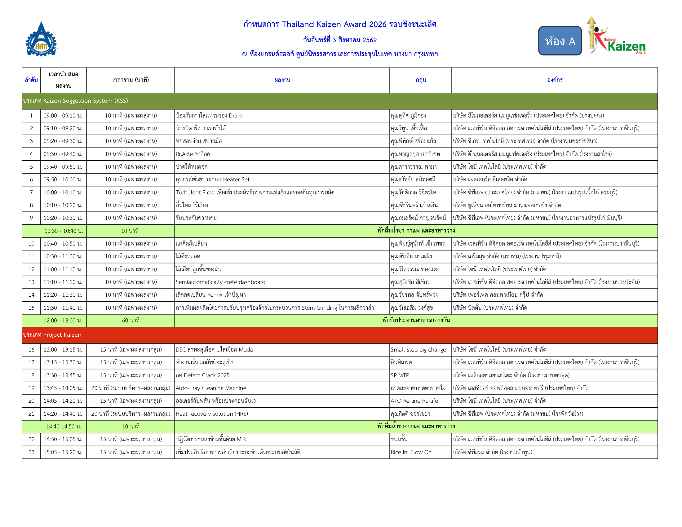 Preview schedule 2026
