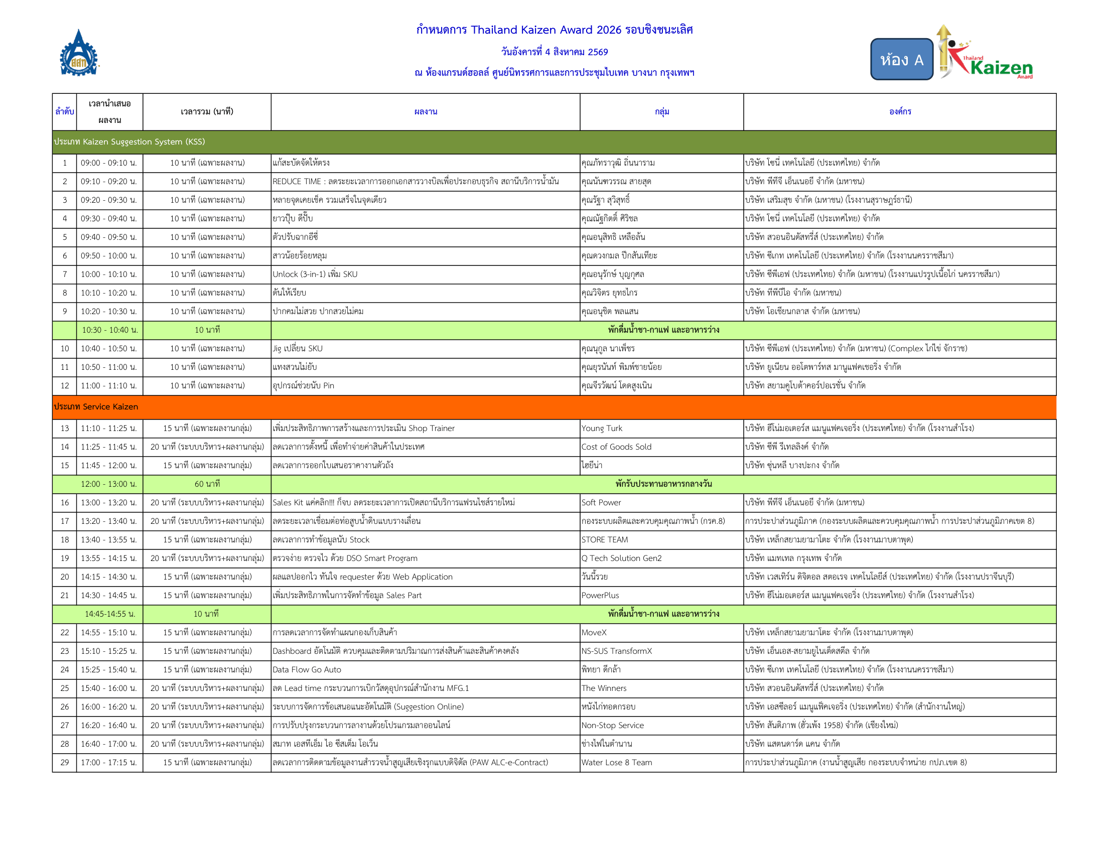Preview schedule 2026